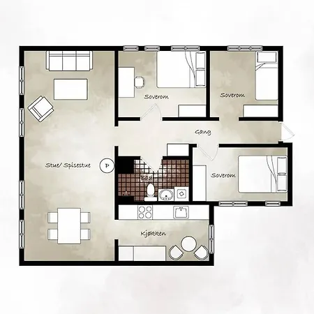 Dinbnb - Idyllic Location - 3 Bedroom 卑爾根